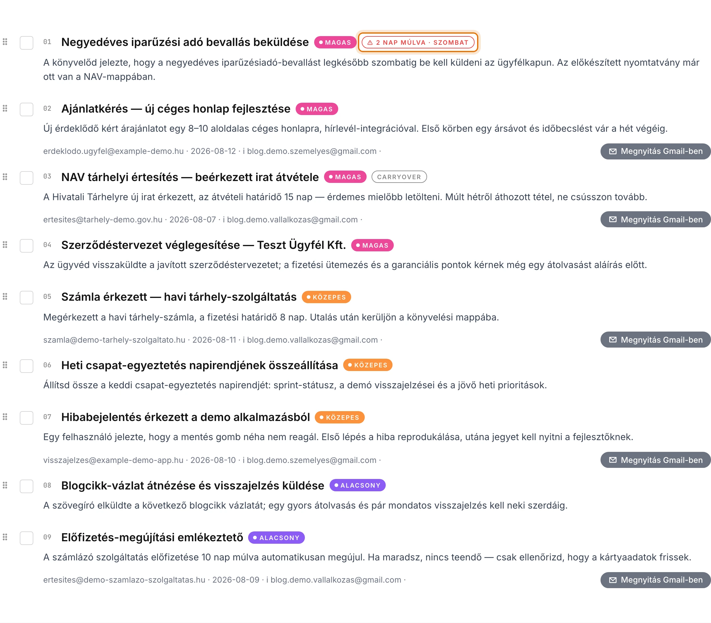képernyőkép · hard deadline kiemelés